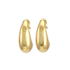 Boucles d’oreilles dorées en forme de croissant de lune en acier inoxydable