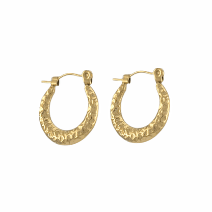 Boucles Martelées Lune - Alberto Bijoux