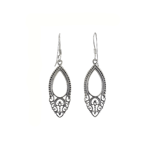 Boucles d’Oreilles Ajourées en Argent 925 – Design Ornemental - Alberto Bijoux