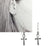 Boucles d’oreilles en argent sterling 925 avec motif ankh égyptien (croix de vie) – Alberto Bijoux