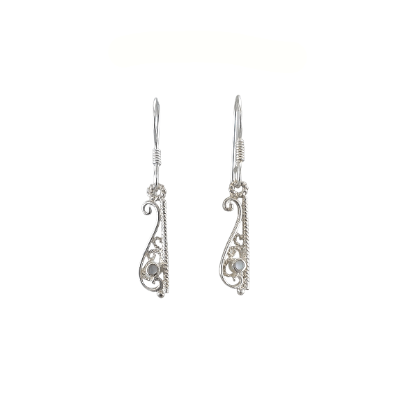 Boucles d’Oreilles Argent 925 Filigrane & Nacre – Design Élégant - Alberto Bijoux