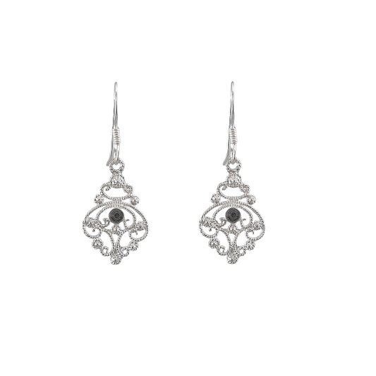 Boucles d’Oreilles Filigrane en Argent 925 & Abalone – Élégance Naturelle - Alberto Bijoux