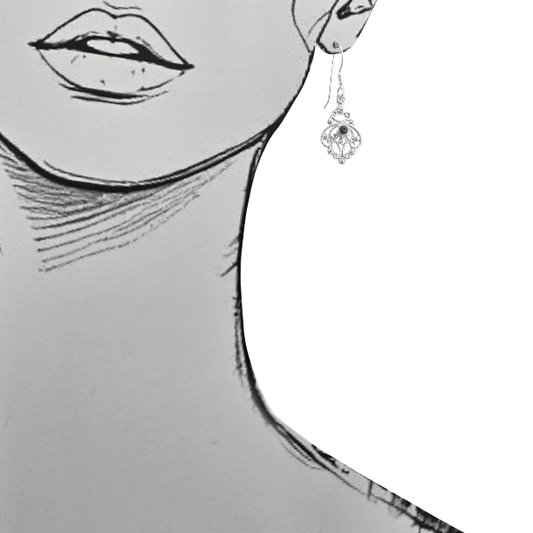 Boucles d’Oreilles Filigrane en Argent 925 & Abalone – Élégance Naturelle - Alberto Bijoux