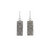 Boucles d’oreilles rectangulaires en argent sterling 925 avec gravures tribales géométriques – Alberto Bijoux