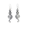 Boucles d’oreilles en argent sterling 925 au design spirales entrelacées – Alberto Bijoux