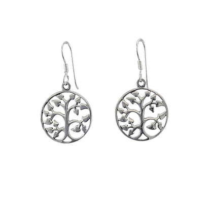 Boucles d’oreilles arbre de vie en argent 925 - Alberto Bijoux