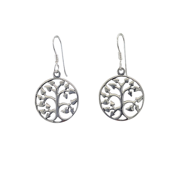 Boucles d’oreilles arbre de vie en argent sterling 925 – Alberto Bijoux Montréal