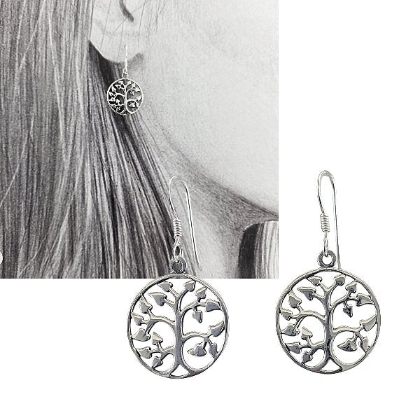 Boucles d’oreilles arbre de vie en argent 925 - Alberto Bijoux
