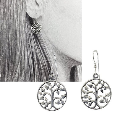 Boucles d’oreilles arbre de vie en argent 925 - Alberto Bijoux