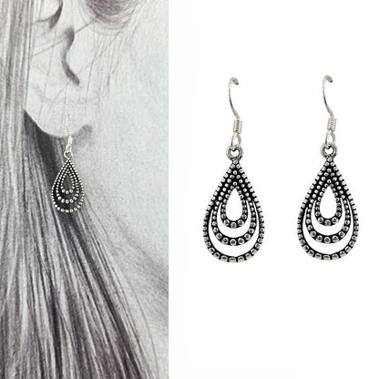 Boucles d’oreilles goutte perlée en argent 925 - Alberto Bijoux