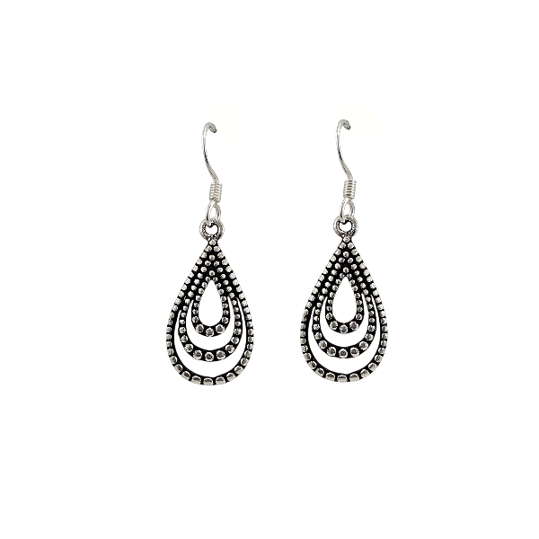 Boucles d’oreilles goutte perlée en argent 925 - Alberto Bijoux