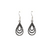 Boucles d’oreilles pendantes goutte perlée en argent sterling 925 – Alberto Bijoux Montréal