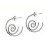 Boucles d’oreilles spirale design en argent sterling 925 – Alberto Bijoux Montréal