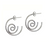Boucles d’oreilles spirale design en argent sterling 925 – Alberto Bijoux Montréal