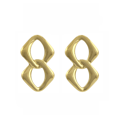Chaîne d'Or – Boucle d’Oreille Maillon Sculpté - Alberto Bijoux