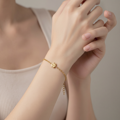 Bracelet Abeille Doré – Douceur & Symbole en acier inoxydable  - Alberto Bijoux