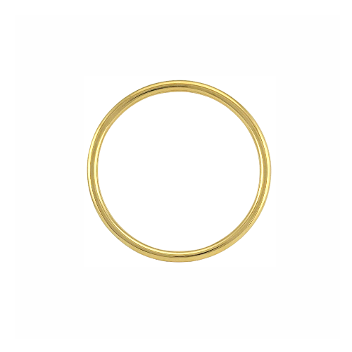 Bracelet doré fin “Aura” en acier inoxydable – 60mm de diamètre, 4mm d’épaisseur