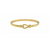 Bracelet rigide doré sculpté “Cleopatre” avec fermeture – forme ovale 50x60 mm