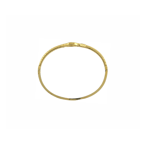 Bracelet “Cleopatre” – Manchette Dorée Sculptée - Alberto Bijoux