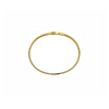 Bracelet rigide doré sculpté “Cleopatre” avec fermeture – forme ovale 50x60 mm