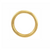 Bracelet rigide doré classique en acier inoxydable – diamètre intérieur approx. 60mm