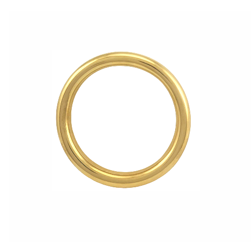Bracelet rigide doré classique en acier inoxydable – diamètre intérieur approx. 60mm