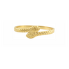 Bracelet serpent doré en acier inoxydable – forme ovale 50x60 mm avec fermeture