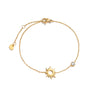 Bracelet doré avec pendentif soleil, symbole de lumière et d’énergie – Alberto Bijoux