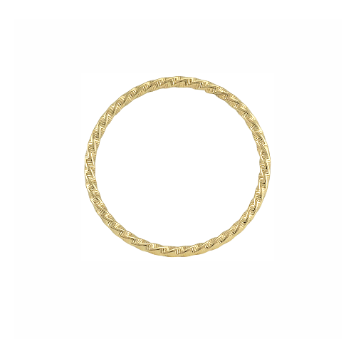 Bracelet “Twista” – Bangle Doré Sculpté - Alberto Bijoux