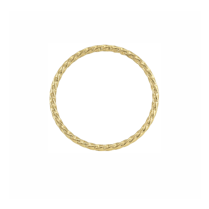 Bracelet “Twista” – Bangle Doré Sculpté - Alberto Bijoux