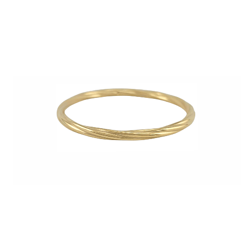 Bracelet “Vortex” – Bangle Doré Torsadé - Alberto Bijoux