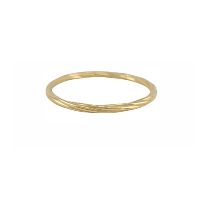 Bracelet “Vortex” – Bangle Doré Torsadé - Alberto Bijoux