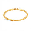 Jonc rigide doré pour femme avec texture en alvéoles, inspiré du motif de ruche, au style naturel et tendance – Alberto Bijoux