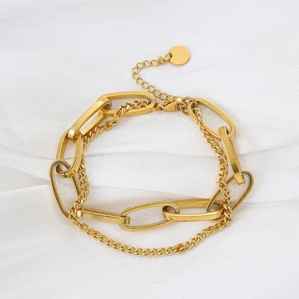 Vibe Dorée – Bracelet Chaîne Bold - Alberto Bijoux