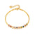 Bracelet doré pour femme avec pierres colorées arc-en-ciel, au style éclatant, joyeux et plein de bonne humeur – Alberto Bijoux