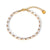 Bracelet doré pour femme avec pierres carrées brillantes, au style sophistiqué et royal – Alberto Bijoux