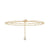 Bracelet triple chaîne doré pour femme avec goutte brillante suspendue, au style raffiné et lumineux – Alberto Bijoux