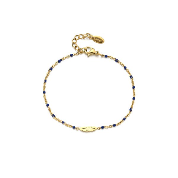 Esprit Bohème – Bracelet Perlé à Plume - Alberto Bijoux