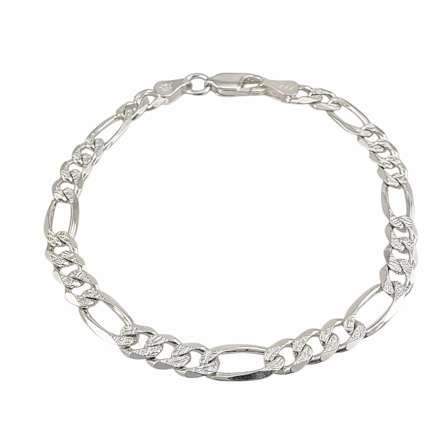 Bracelet Chaîne Figaro en Argent Sterling 925