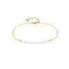 Bracelet fin doré pour femme avec mini perles, au style délicat, raffiné et minimaliste – Alberto Bijoux