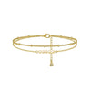 Bracelet multi-rangs doré pour femme, orné de perles blanches douces, au style romantique et raffiné – Alberto Bijoux