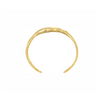 Bracelet doré ouvert “Oasis” avec design ajouré sculptural – acier inoxydable hypoallergénique