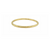 Bracelet bangle doré fin texturé torsadé 63mm en acier inoxydable