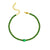 Bracelet tennis doré pour femme orné de pierres vertes façon émeraude, au style chic et raffiné – Alberto Bijoux