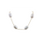 Bracelet doré avec perles baroques blanches, chaîne fine, disponible en 7 et 8 pouces