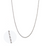 Collier chaîne torsadée en argent sterling 1.65mm avec structure rope et finition brillante, détail agrandi de la torsade sur fond blanc