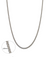 Collier chaîne wheat en argent sterling 1.85mm avec maillons en huit entrelacés et finition brillante, détail agrandi de la texture sur fond blanc