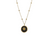 Collier pendentif soleil rond 20 mm en acier inoxydable doré – Alberto Bijoux Montréal