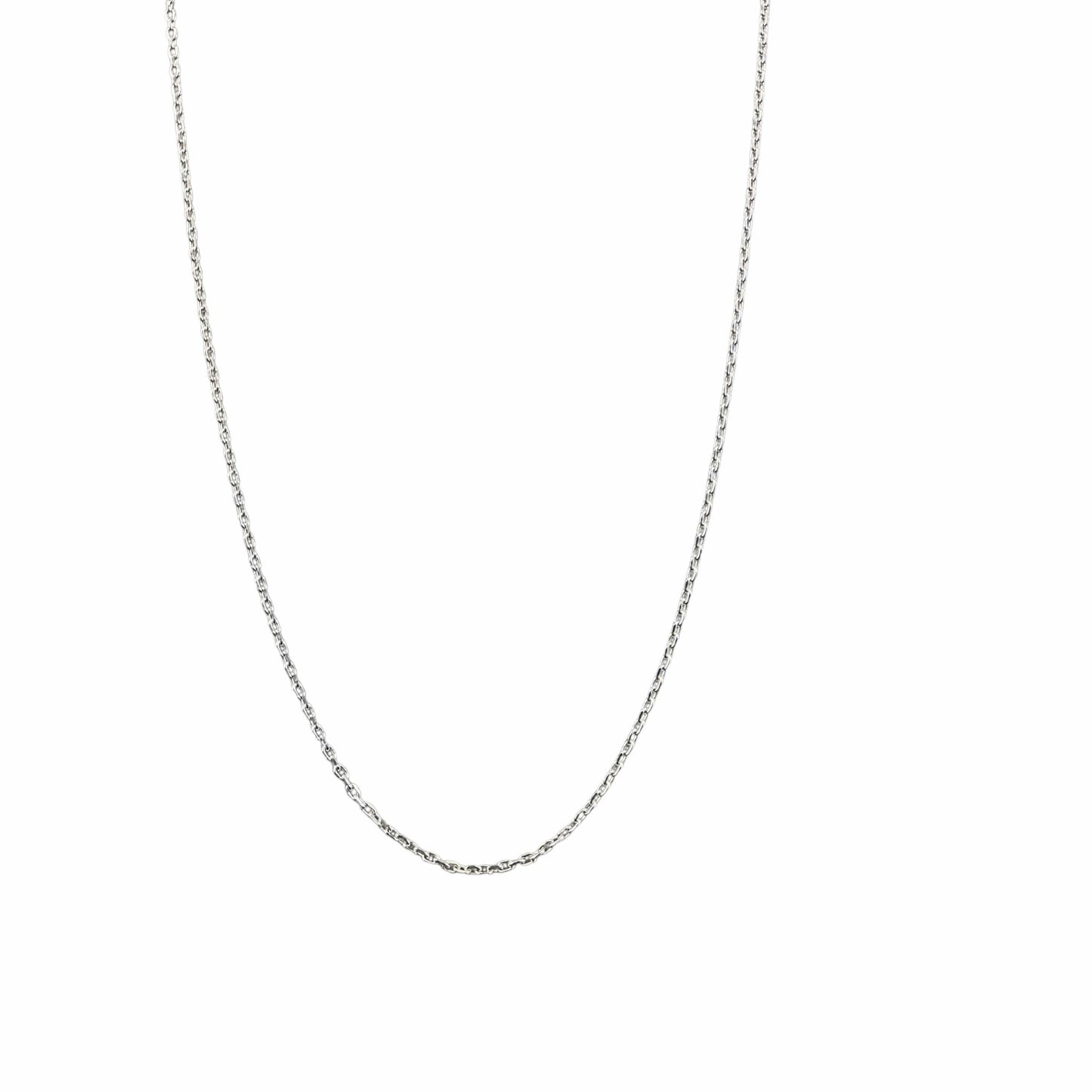 Chaîne fine en argent sterling 925 avec extension et fermoir ressort