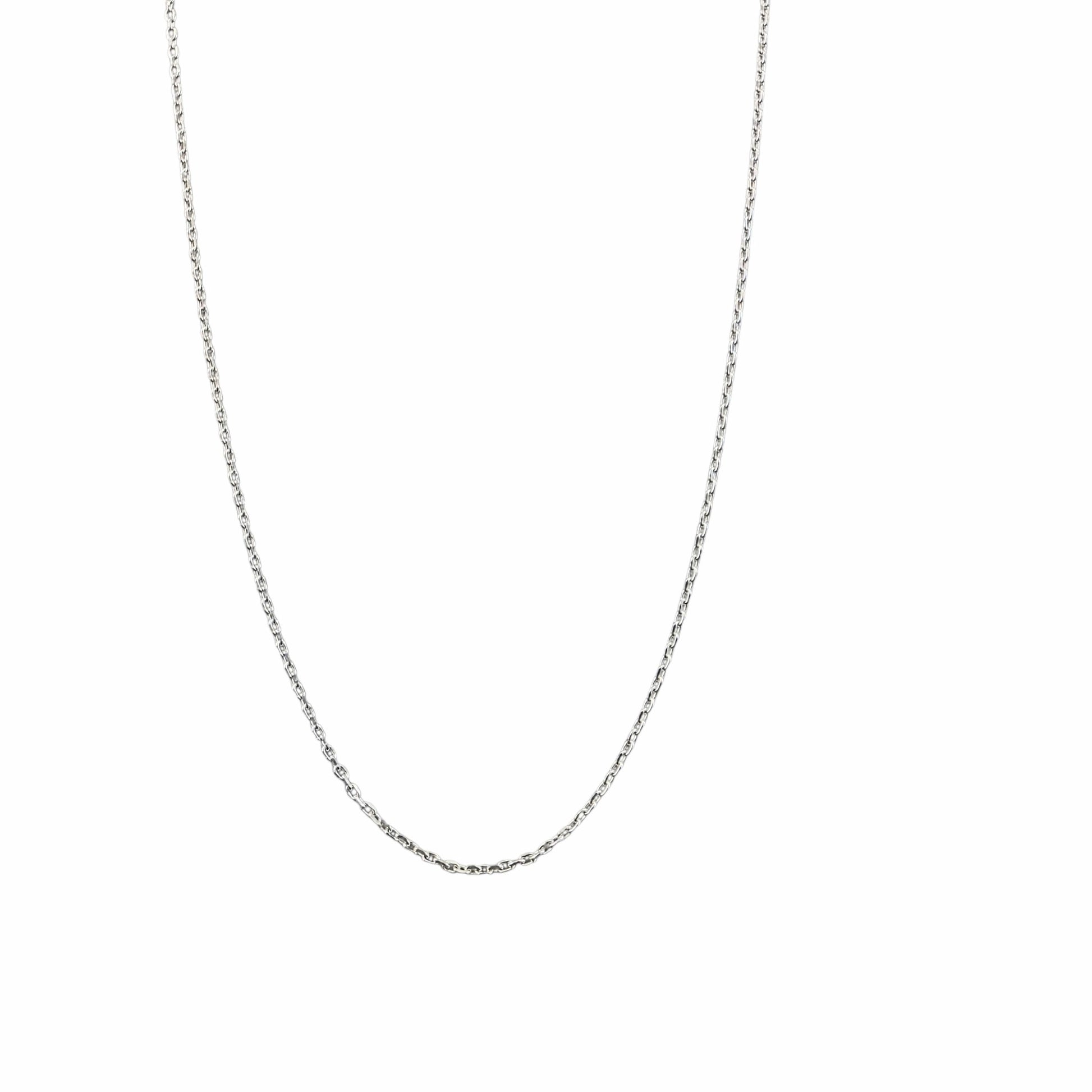 Chaîne fine en argent sterling 925 avec extension et fermoir ressort